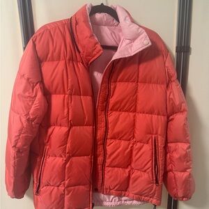 Pink ski jacket - Can be worn on both sides. Size M